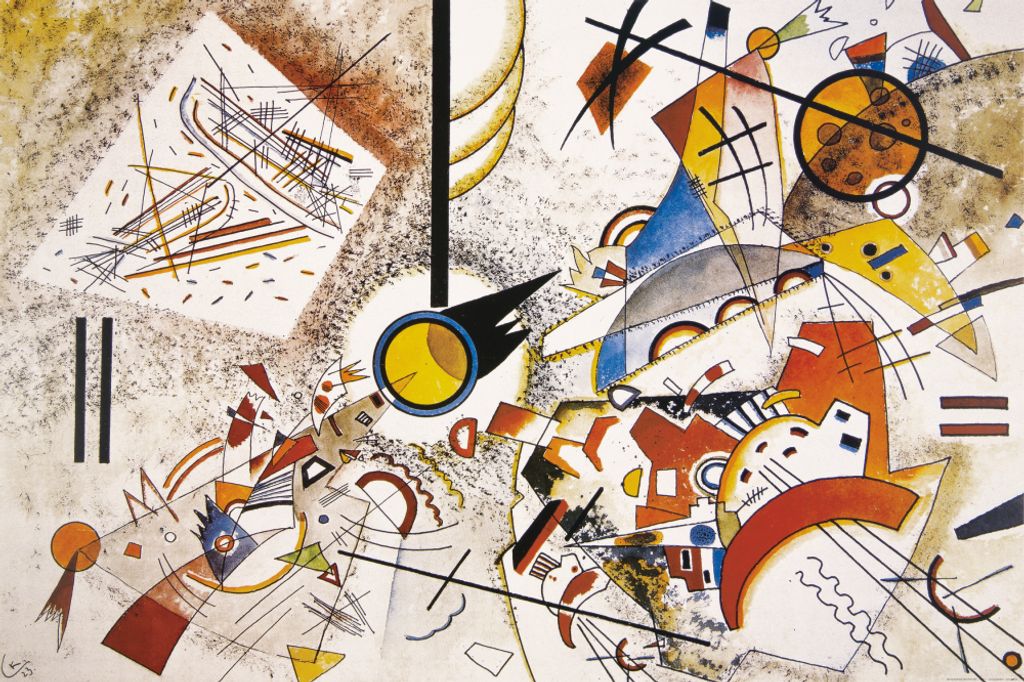 Wassily Kandinsky Kunstdruck Bild - Ohne Titel, 1923 (80 x 120 cm)