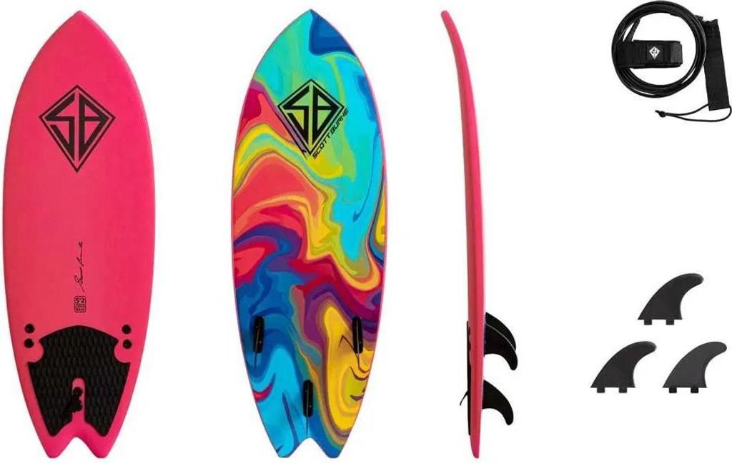 Cbc Scott Burke Fish 5 ́2 ́ ́ Surfbrett Mehrfarbig 157.5 cm Mehrfarbig 157.5 cm
