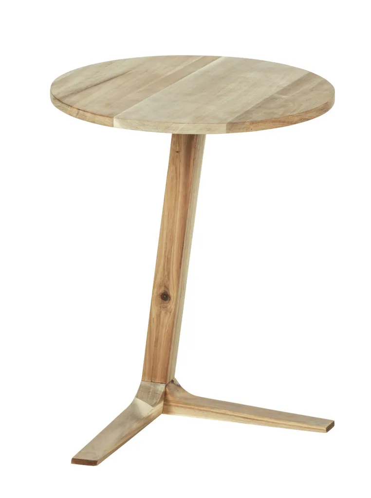 WENKO Acina Tavolino in Acacia - Piano d'Appoggio Robusto FSC