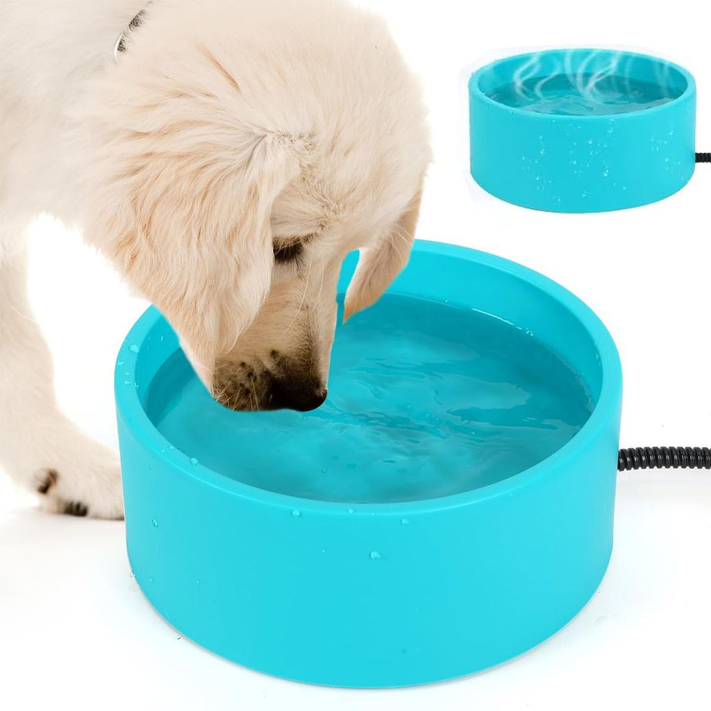 Heizbarer Haustier Wassernapf, 3,2 L, 30 W, Thermonapf für Hunde & Katzen, Frostschutz, Indoor & Outdoor, energiesparend, sicher, Haustiernapf