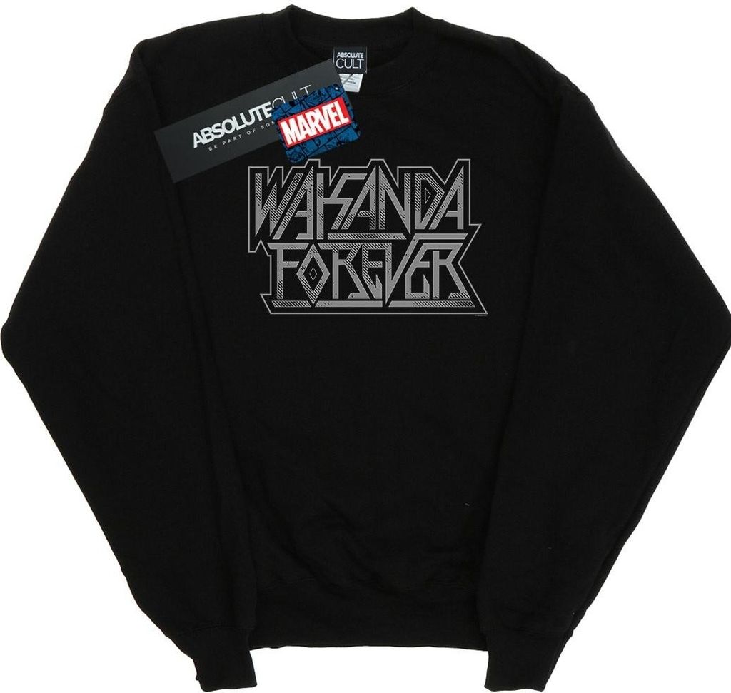 Marvel - "Wakanda Forever" Sweatshirt für Herren BI41298 (S) (Schwarz)