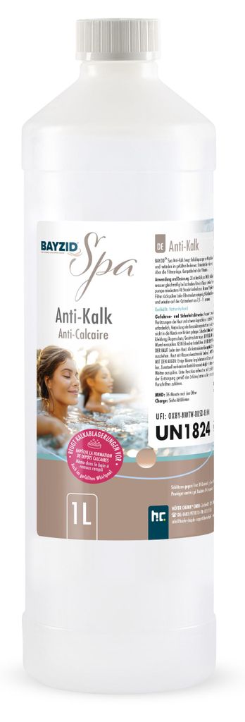 1x1 L BAYZID® SPA Anti-Kalk für Whirlpools Produktbild 