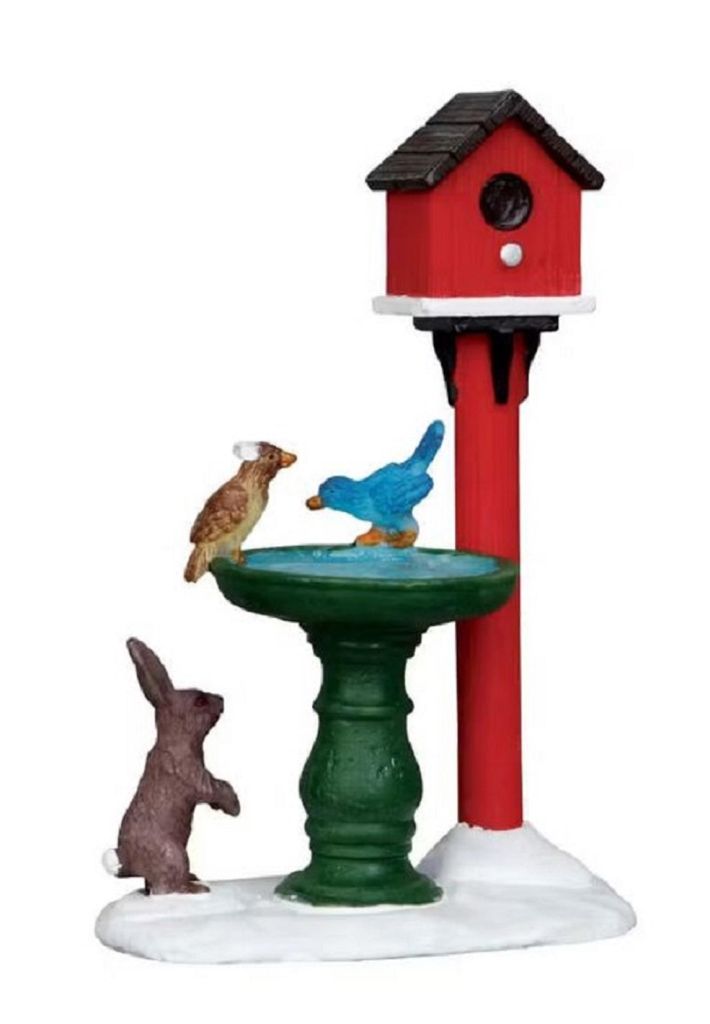 Lemax Figur Weihnachtsdorf - Vogelhäuschen mit Tieren