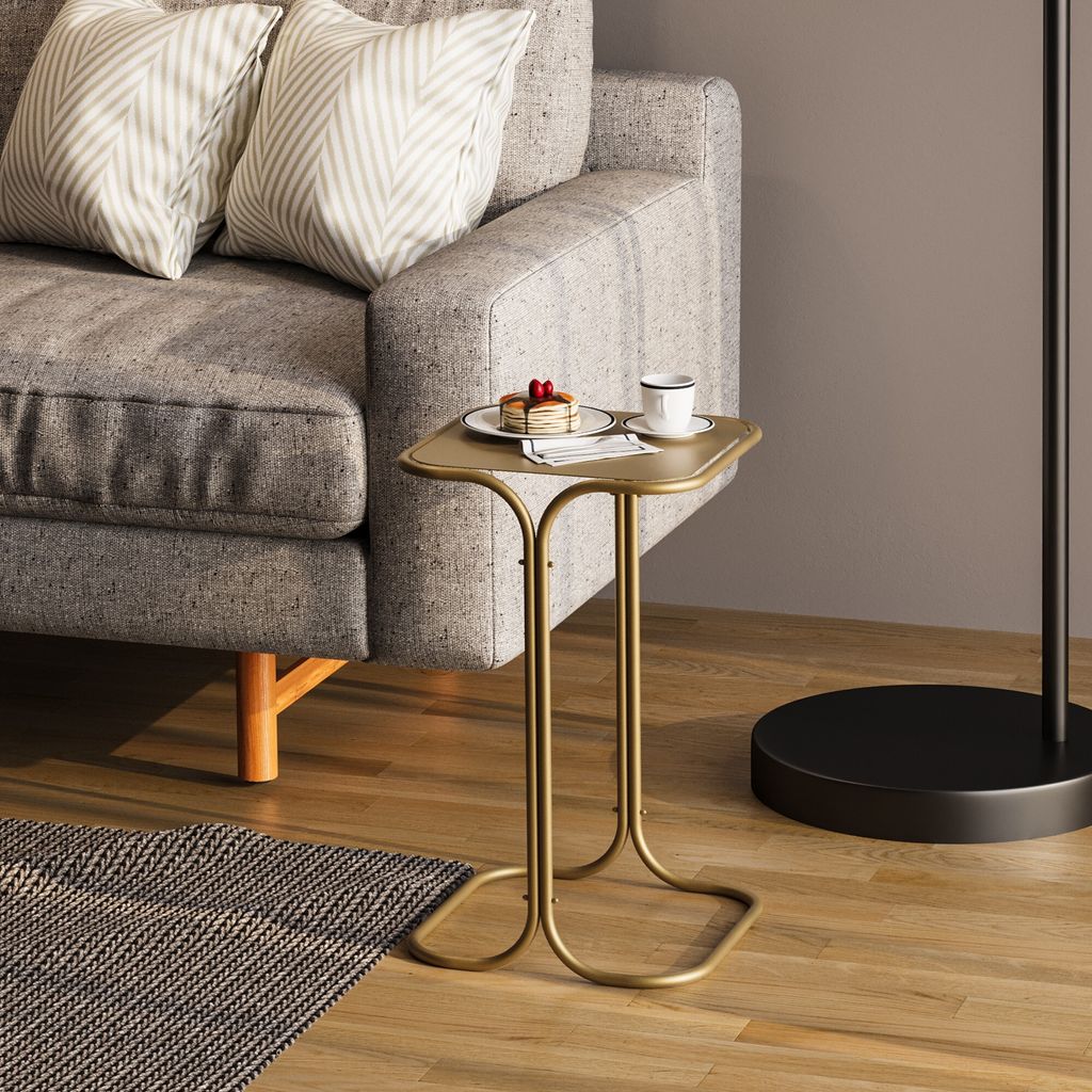 Skye Decor, Shb-001-B, Couchtisch, 100 % METALL, Gold, 30 x 30 x 52 cm