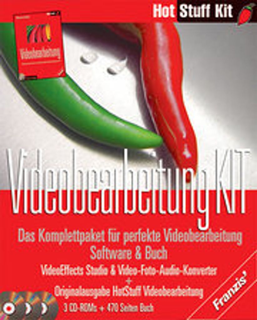 Videobearbeitung Kit, 3 CD-ROMs u. Buch