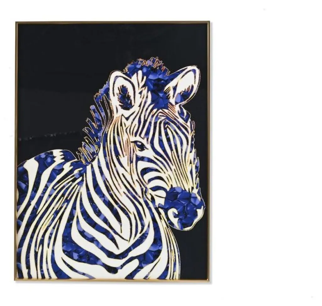 Tableau zèbre 60x80 cm pour dynamiser un mur vide - DKD Home Decor - 3
