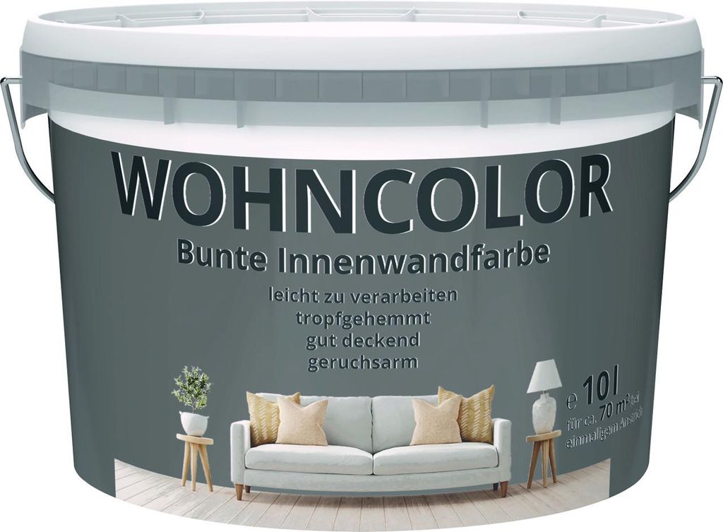 Wohncolor Wandfarbe nachtnebel 10 L Produktbild 