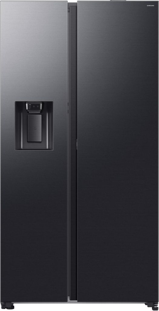 Samsung RS80F66KBFEF Side-by-Side Kühl-Gefrierkombination, AI Kühlschrank mit Gefrierfach, 178 cm, 634 l, Eis- und Wasserspender mit Festwasseran...