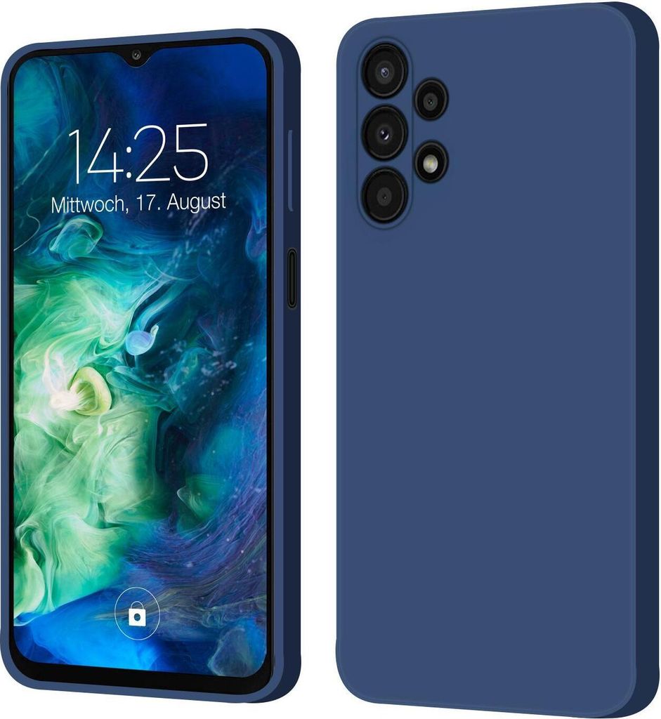 Hülle für Samsung Galaxy A13 Case Cover Bumper Silikon Softgrip Schutzhülle Farbe: Blau