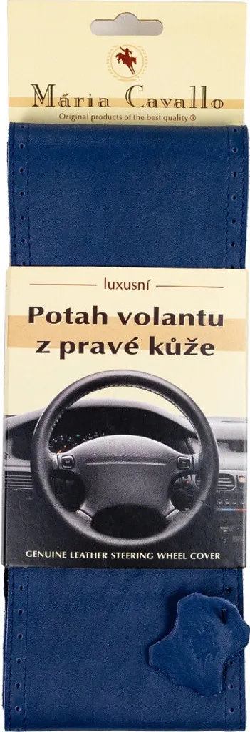 Coprivolante Sportivo Pelle Blu Misura A - Grip Racing Antiscivolo