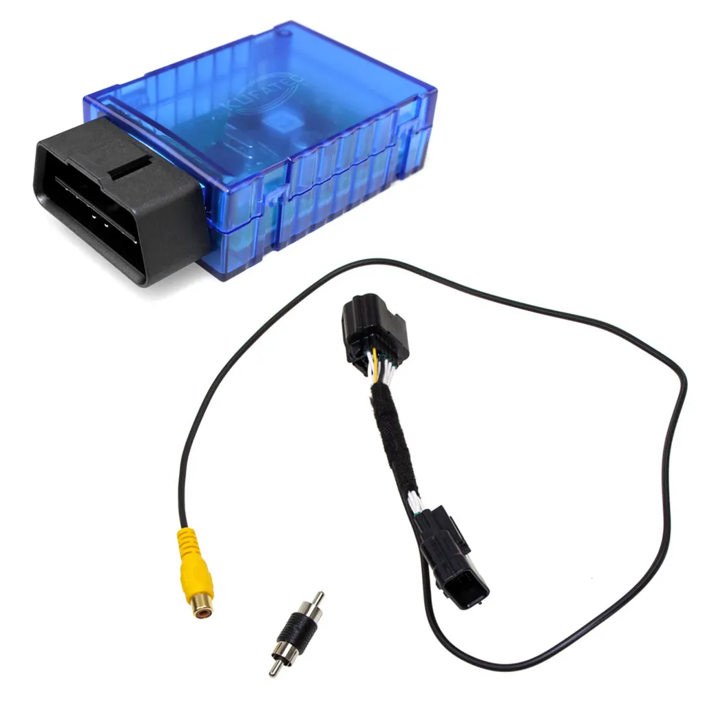 Kufatec Caméra de Recul Grand Angle + Dongle OBD pour Smart 453 Forfour