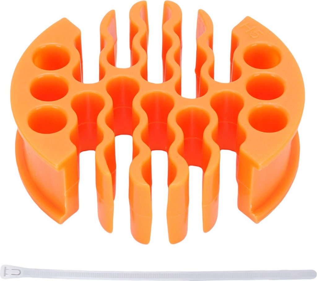 Netzwerkkabel-Organizer, Ethernet-Kabel-Anordnungswerkzeug für CAT 5, 5E, 6 geschirmte Drähte, orange CAT5