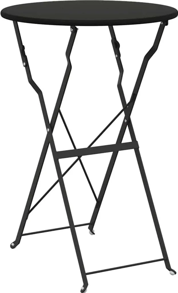 Tavolo Bistro Professionale Antracite Ø50 cm - vidaXL Acciaio Esterno