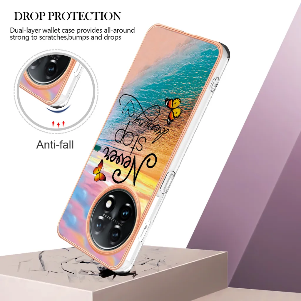 Custodia OnePlus 11 Protettiva Militare – Cover Ibrida TPU E PC Con Supporto Pieghevole – Nero - 2