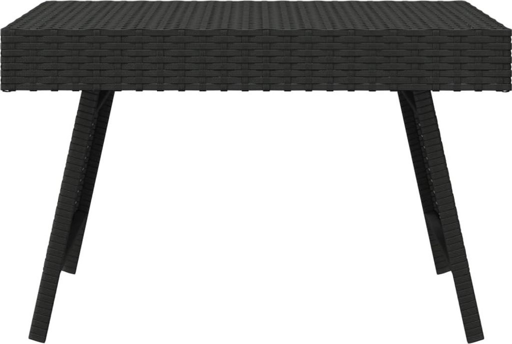 " "Beistelltisch/Flurtisch Moderner design - Sofatisch für Wohnzimmer - Klappbar Schwarz 60x40x38 cm Poly Rattan NeuMöbel 3801154