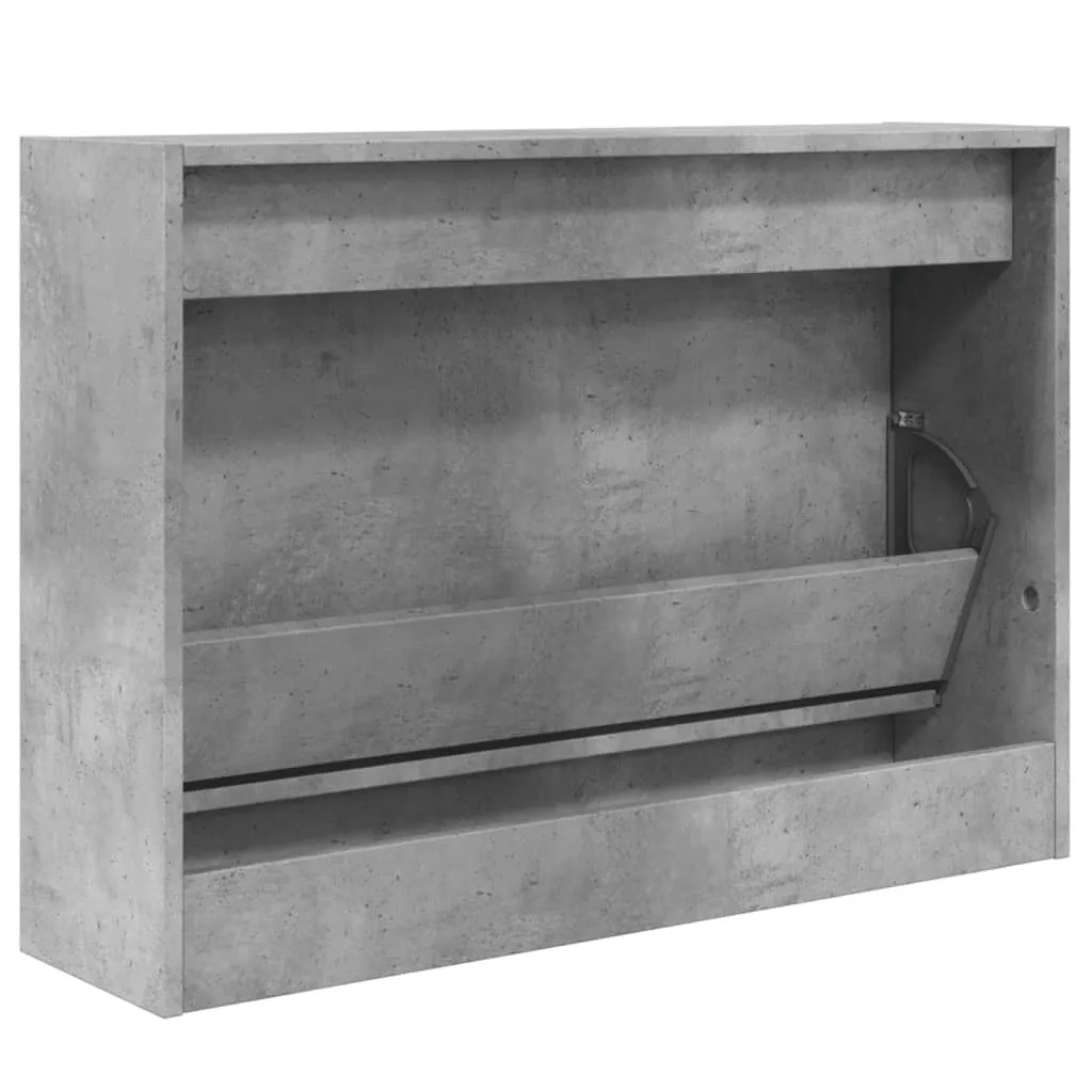 Scarpiera Slim Grigio Cemento 80 cm | Stile Urban Industrial Casa - 7