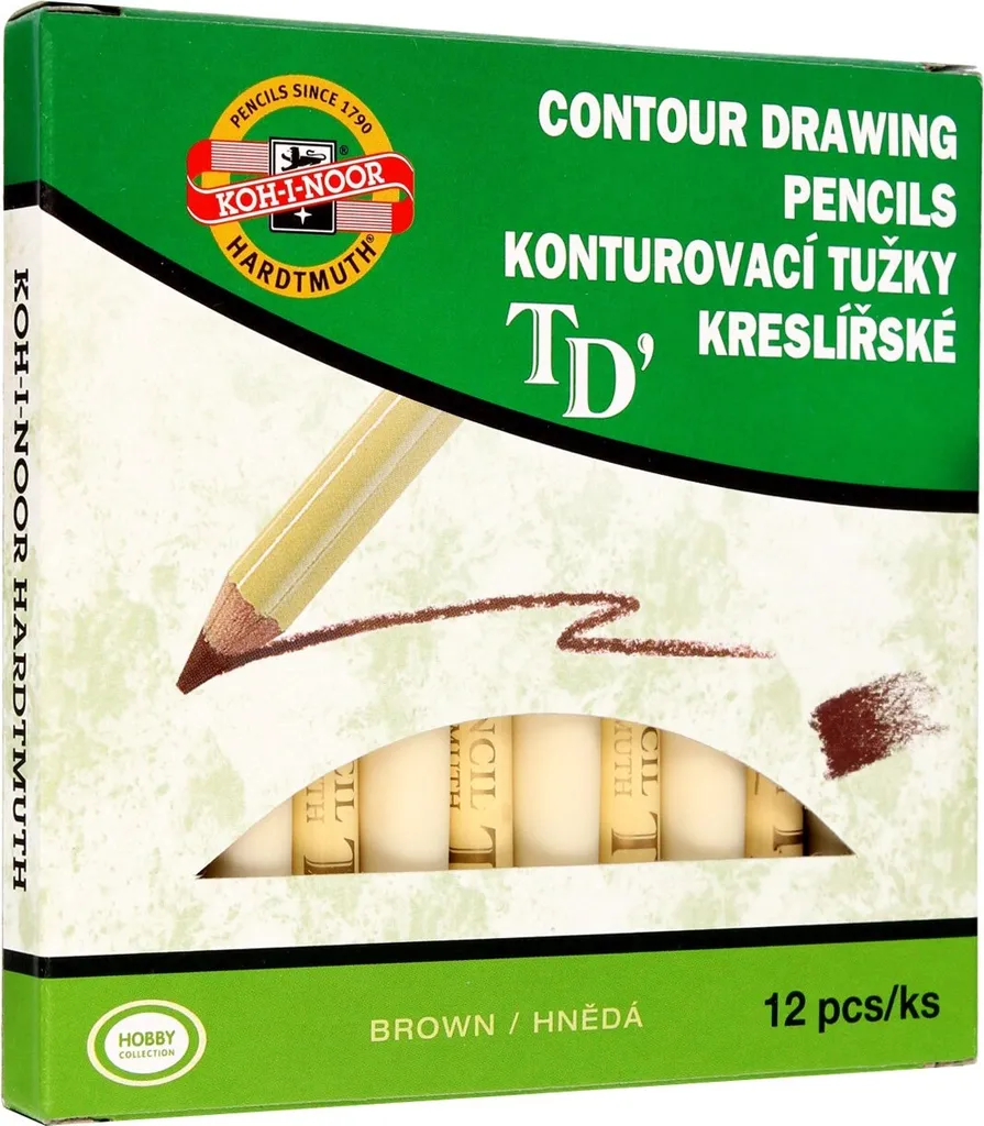 Set 12 Matite Occhi Marrone Brown - Definizione Professionale Occhi