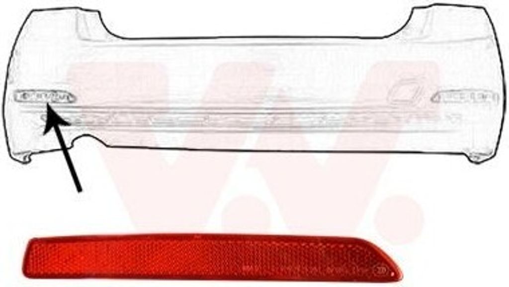 VAN WEZEL Rückstrahler 0693939 Links Stoßfänger für BMW 3 Touring (F31)