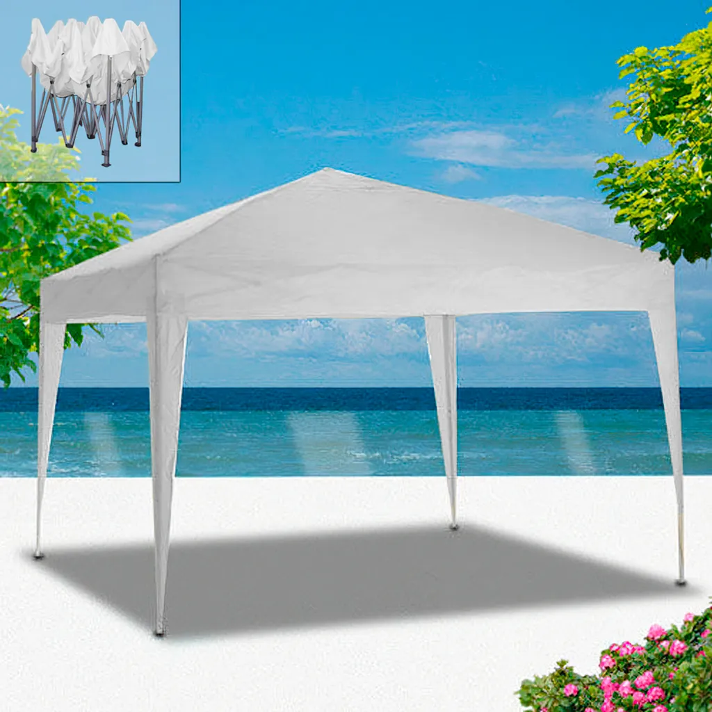 Tonnelle pliante 3x3m Papillon en aluminium - Barnum de réception gris