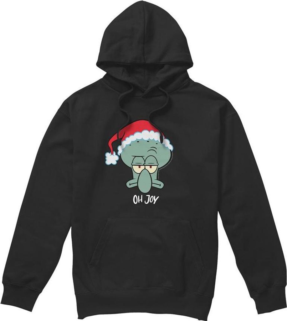 SpongeBob SquarePants - "Joy" Kapuzenpullover für Herren - weihnachtliches Design TV8667 (M) (Schwarz)