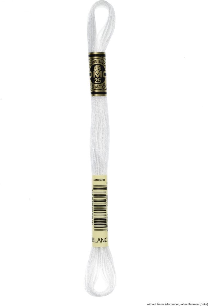 DMC Stickgarn Mouline Special 117MC -1 BLANC, 6-fädig, 8m