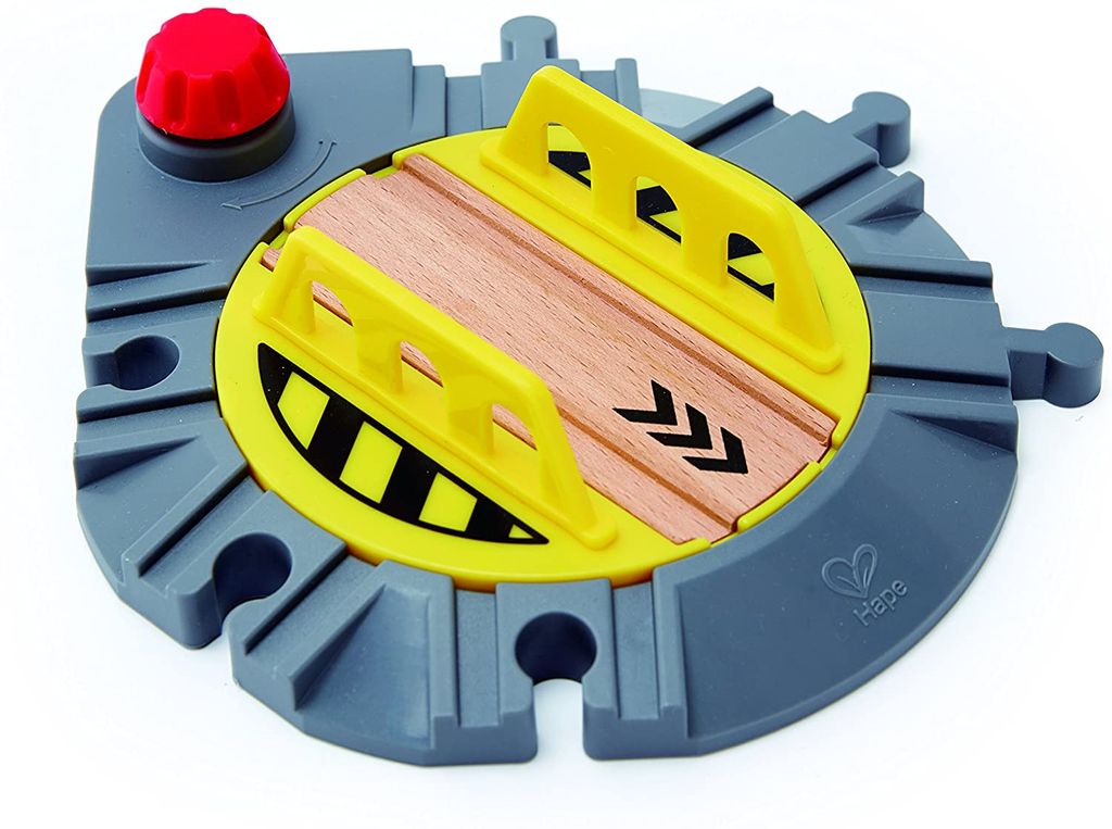 Hape Eisenbahn Drehscheibe - verstellbares Holzzubehör für Produktbild 