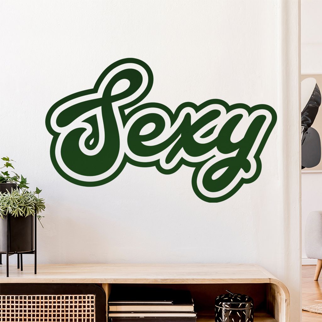Sexy Sexappeal Ausstrahlung Wandtattoo Wandaufkleber Wall Sticker - Dekoration, Küche, Wohnzimmer, Schlafzimmer, Badezimmer