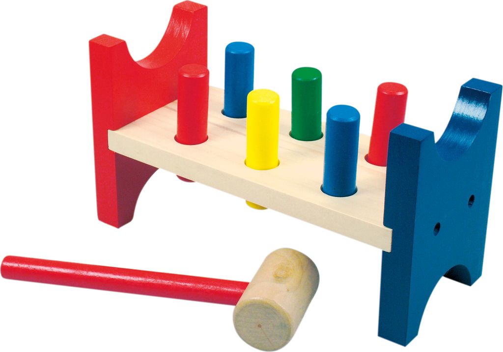 Klopfbank natur/bunt Produktbild 