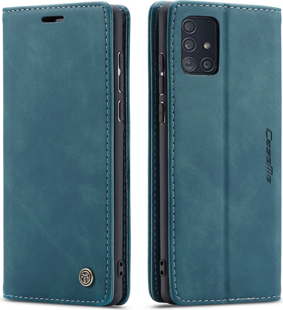 Galaxy A71 Hülle, LaimTop Retro Kunstledertasche TPU Innere, Kartenfächer, Magnetverschluss, Klapphülle mit Standfunktion Schutzhülle für Sams...