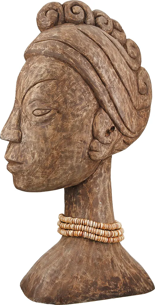 Statue African Lady en bois de manguier Gilde 49 cm marron 55598