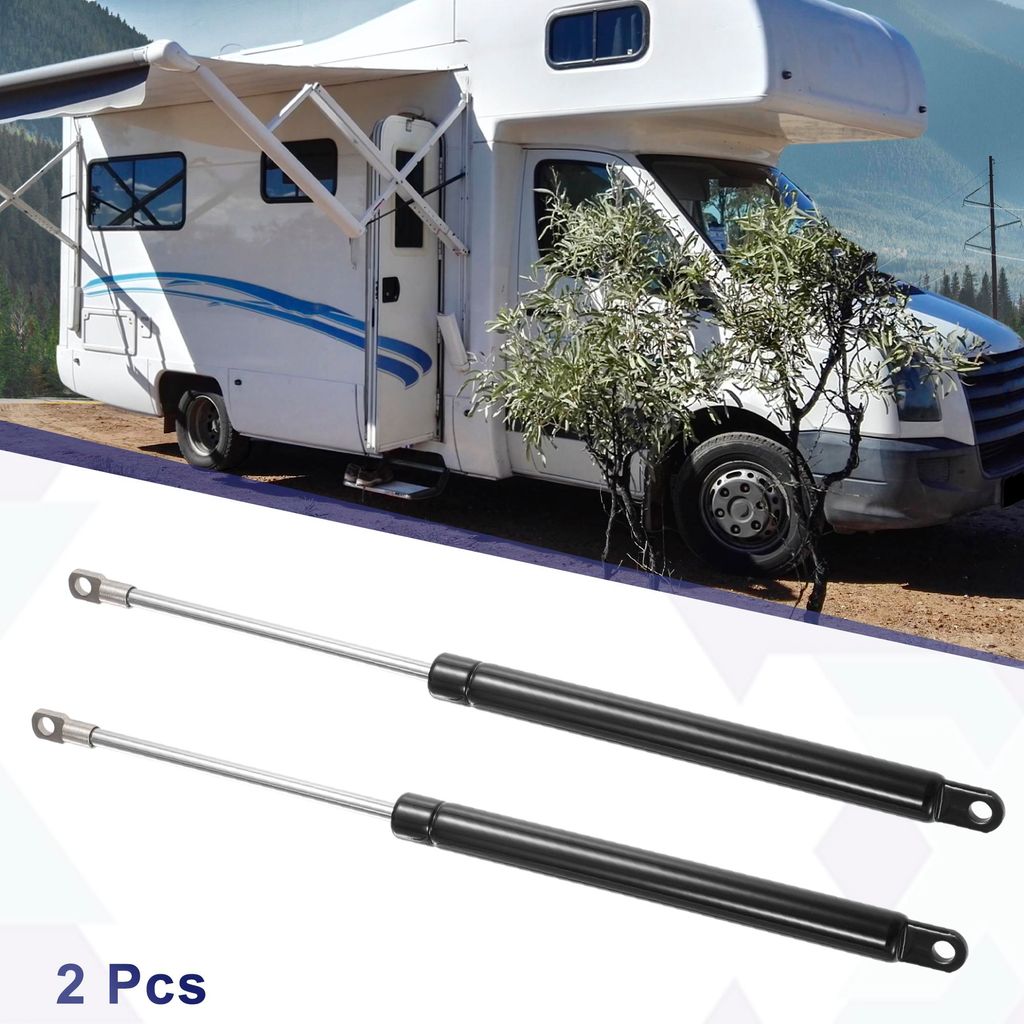 2 Stück 12 Zoll 10Ib/45N Schwarze Gasdruckfedern Stützen Stoßdämpfer Universal für Wohnmobil Auto LKW Boot Fenster Schrank Türabdeckungen