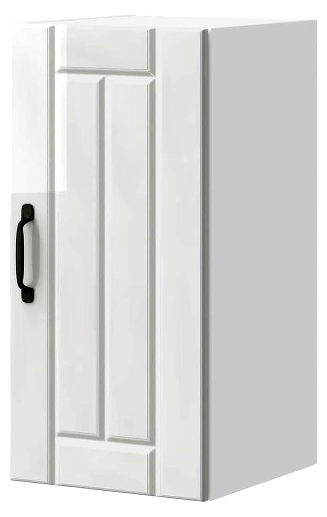 Tomostar Küchenoberschrank, Hängeschrank, Küche, Wandschrank, Lucca, weiß, glänzend, Holz, 30 x 31 x 60 cm
