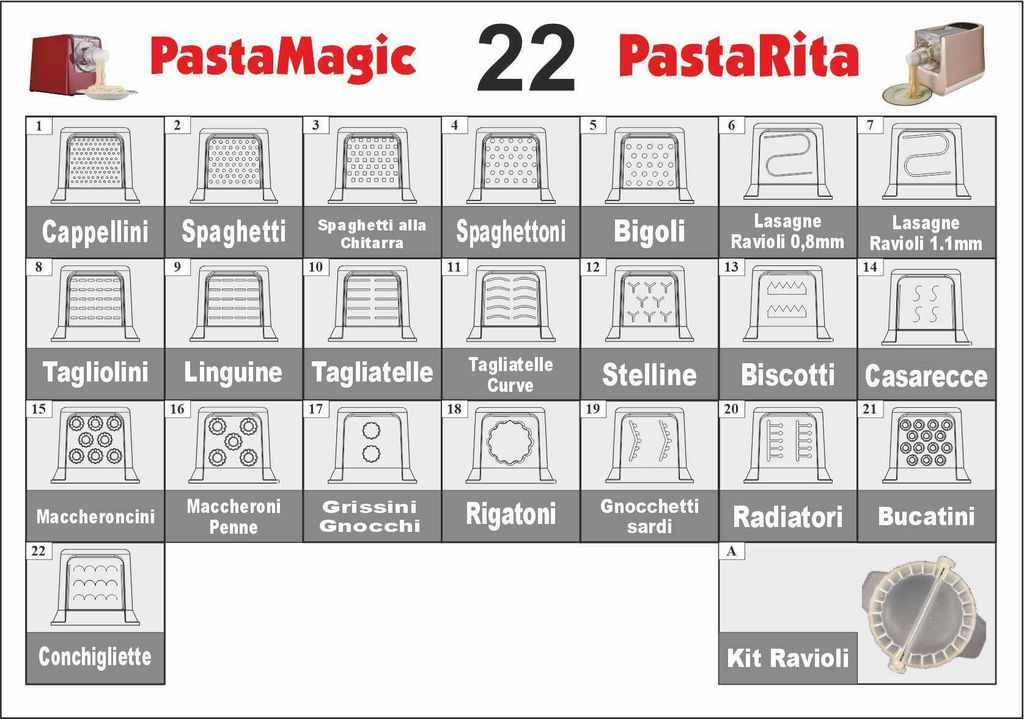 Maschine für hausgemachte frische Pasta, 300 W, bis zu 900 Produktbild 