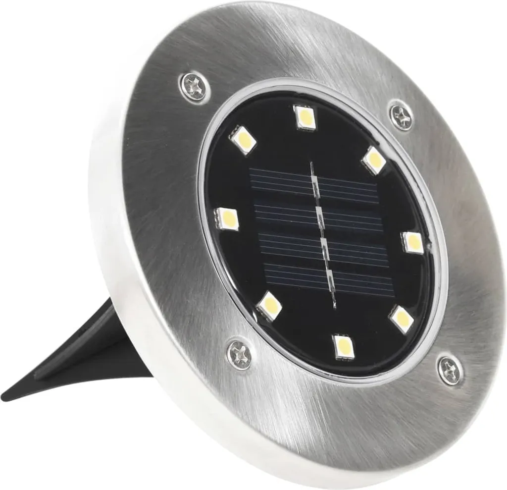 vidaXL Lampes Solaires de Sol 8 pcs LED RGB Éclairage Extérieur Design