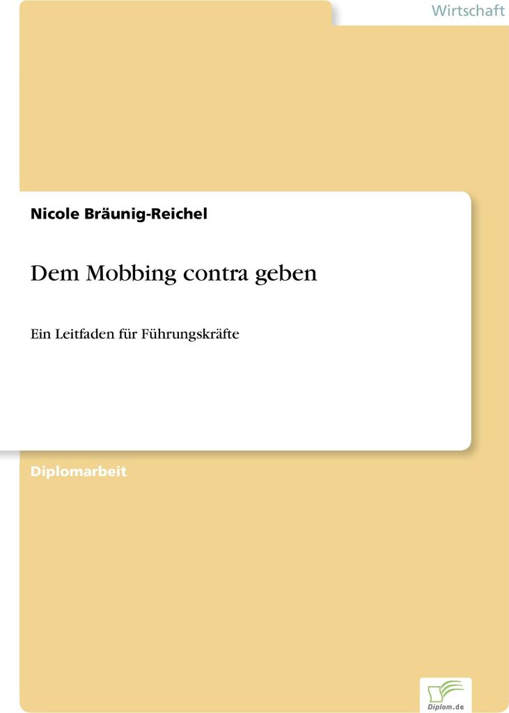 Dem Mobbing contra geben