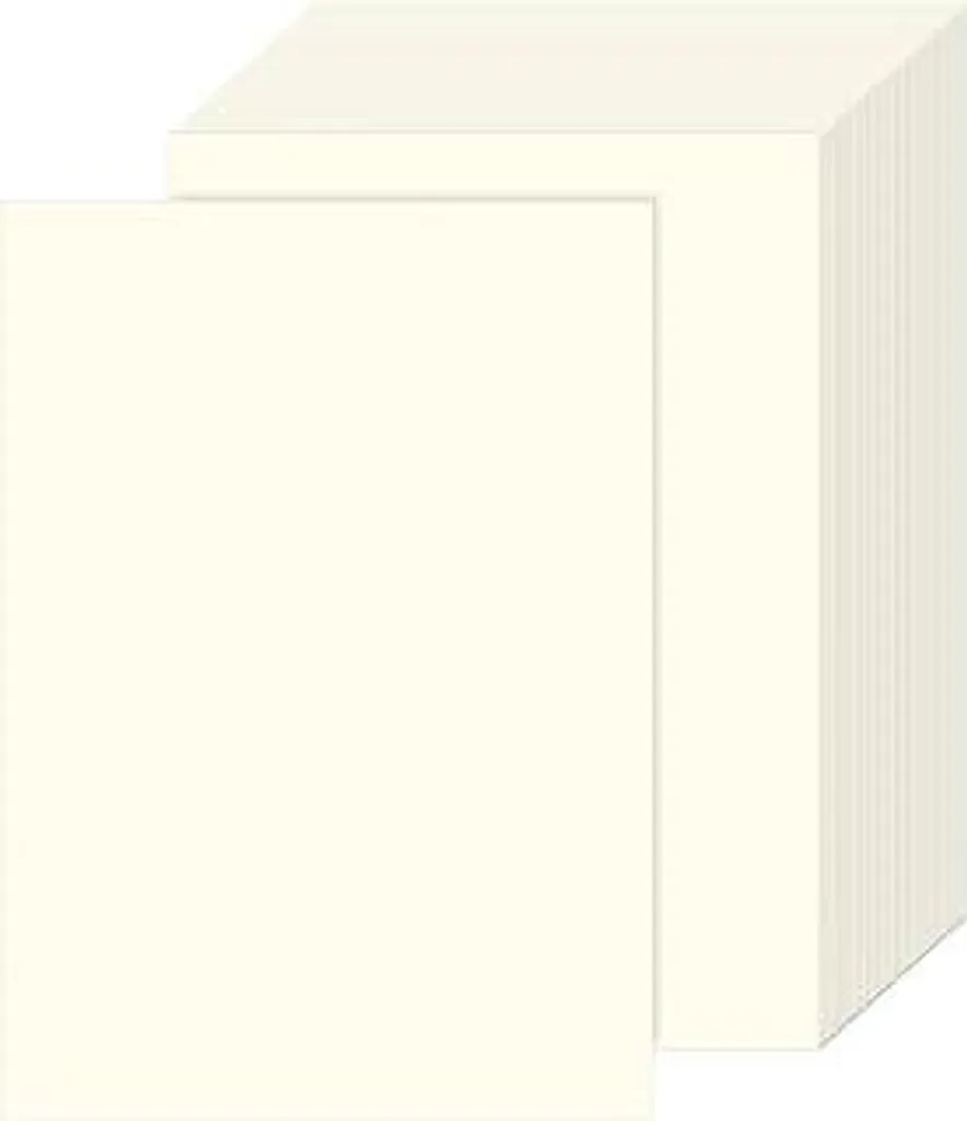 Risma Carta A4 100 Fogli 80g per Stampanti e Fotocopie Bianco Crema