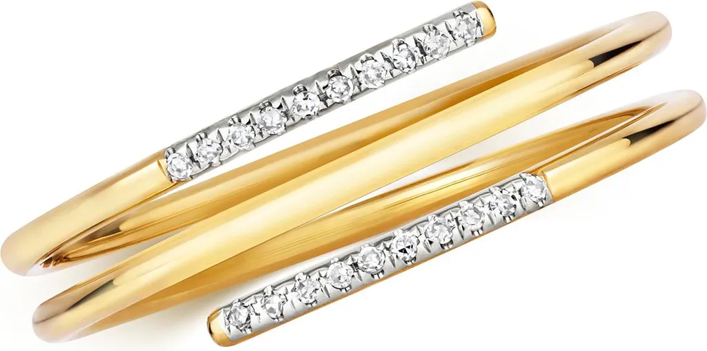 Bague Or et Diamant Anti-Ternes - Bijou Durable pour Femme Taille 51 Or 9K