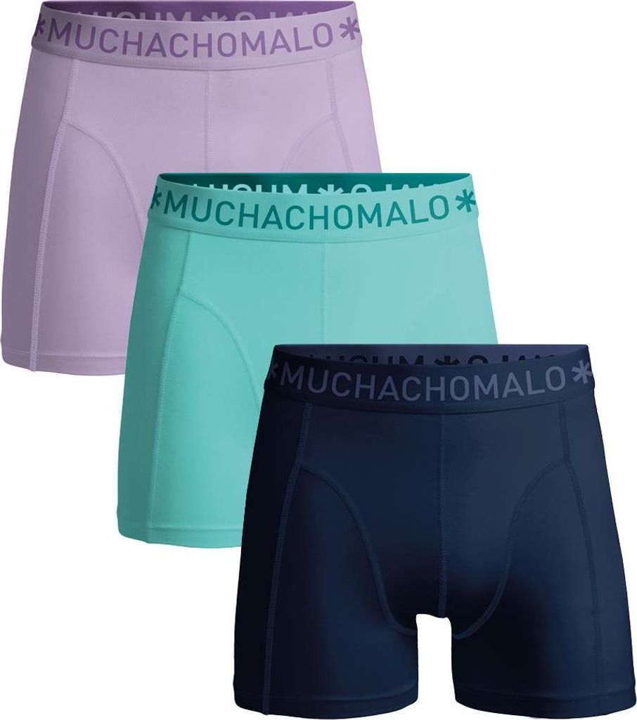 Muchachomalo Herren Boxershorts – 3er Pack – Baumwolle Stretch – Bequeme Unterwäsche – Größe 7XL - U-SOLID1010-1207