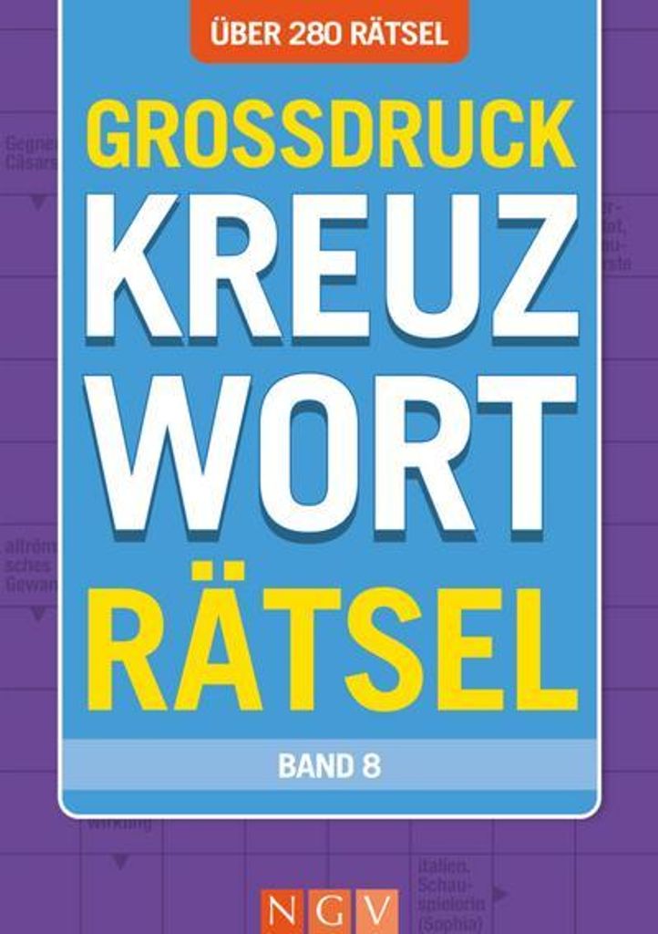 Großdruck Kreuzworträtsel - Band 8 - Über 280 Rätsel in Produktbild 
