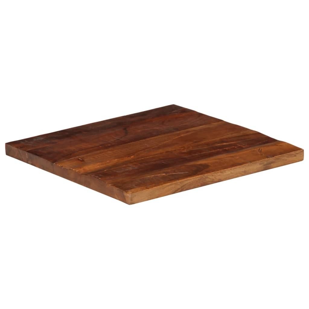 Piano Tavolo 60x60x2,5 cm Quadrato Legno Massello di Immagine del prodotto 