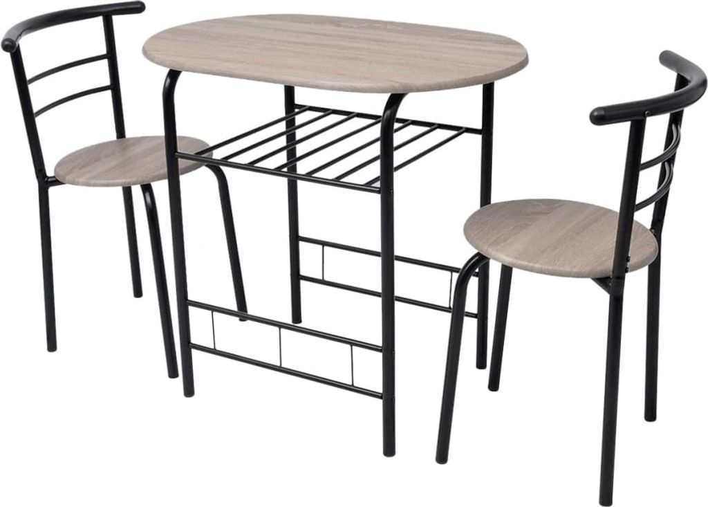 vidaXL Table de petit déjeuner Bar Set MDF Image du produit 
