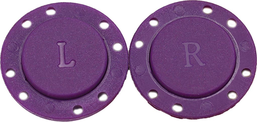 1 Paar magnetische Schnappschüsse Verschlüsse unsichtbare 8-Löcher Design Starke Saugmagnet-Kleidung Tasten für Mantel-Lila ,Größen:26 mm