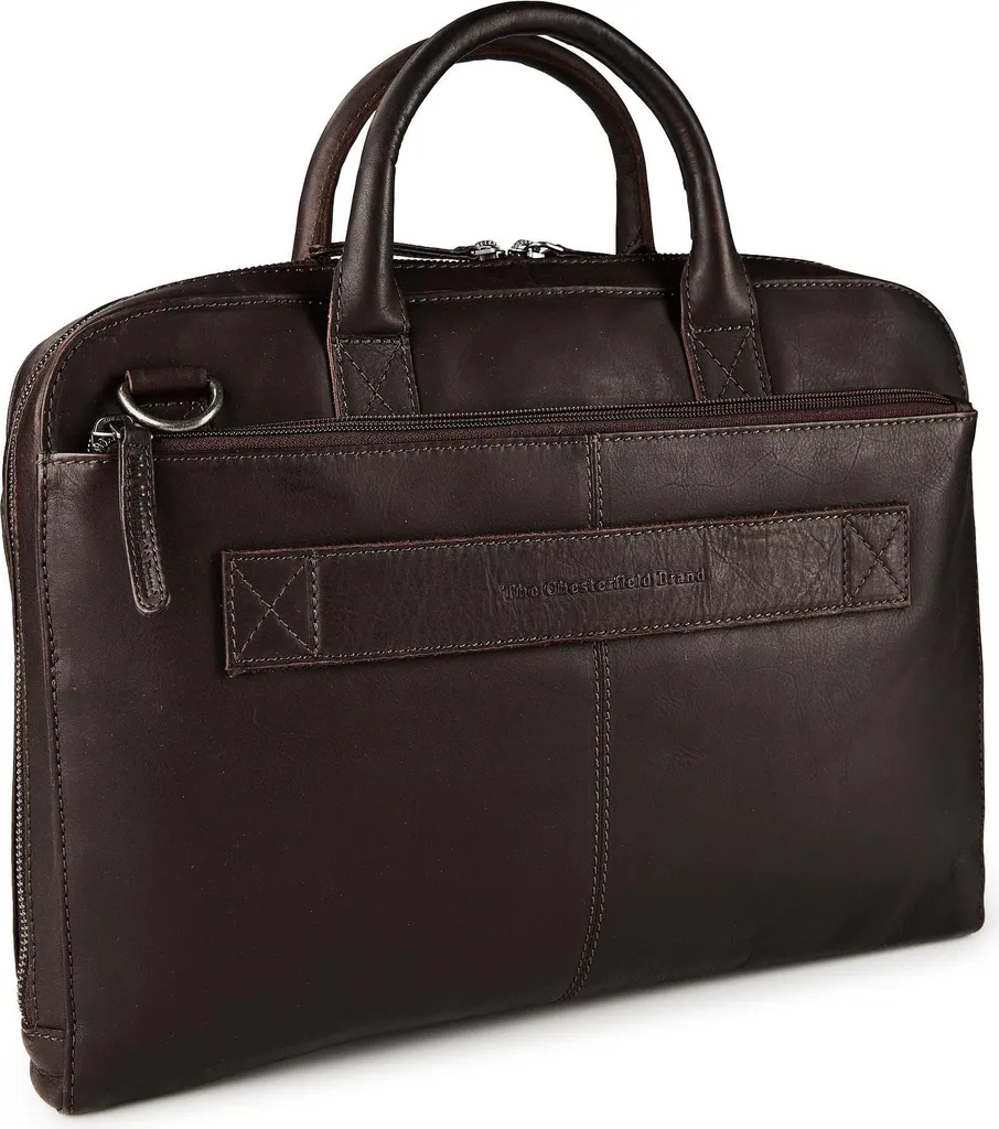 Sacoche Tilbury The Chesterfield Brand en Cuir Marron pour Laptop 15"