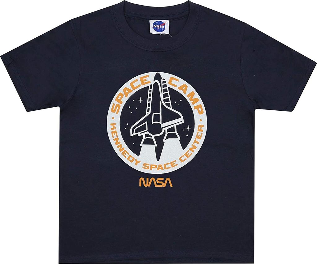 NASA - "Space Camp" T-Shirt für Jungen TV1597 (140) (Marineblau)