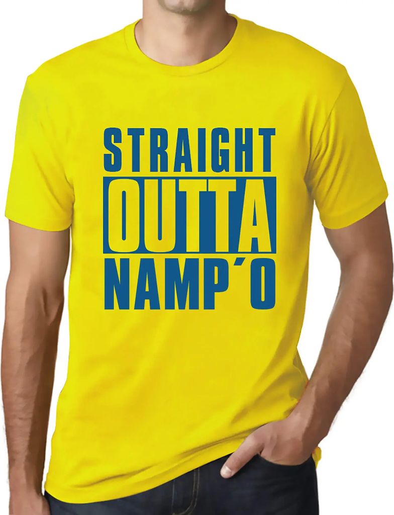 Herren Grafik T-Shirt Direkt aus dem Namp'o – Straight Outta Namp'o – Öko-Verantwortlich Vintage Jahrgang Kurzarm Lustige Druck Geburtstag Ges...