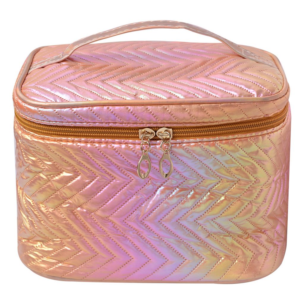 Clayre & Eef Damenkulturtasche 21x14x15 cm Rosa Polyester