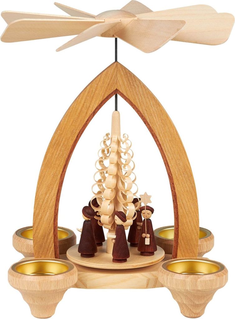 Lorenz Erzgebirge Pyramide modern 25 cm, Modell:Kurrende