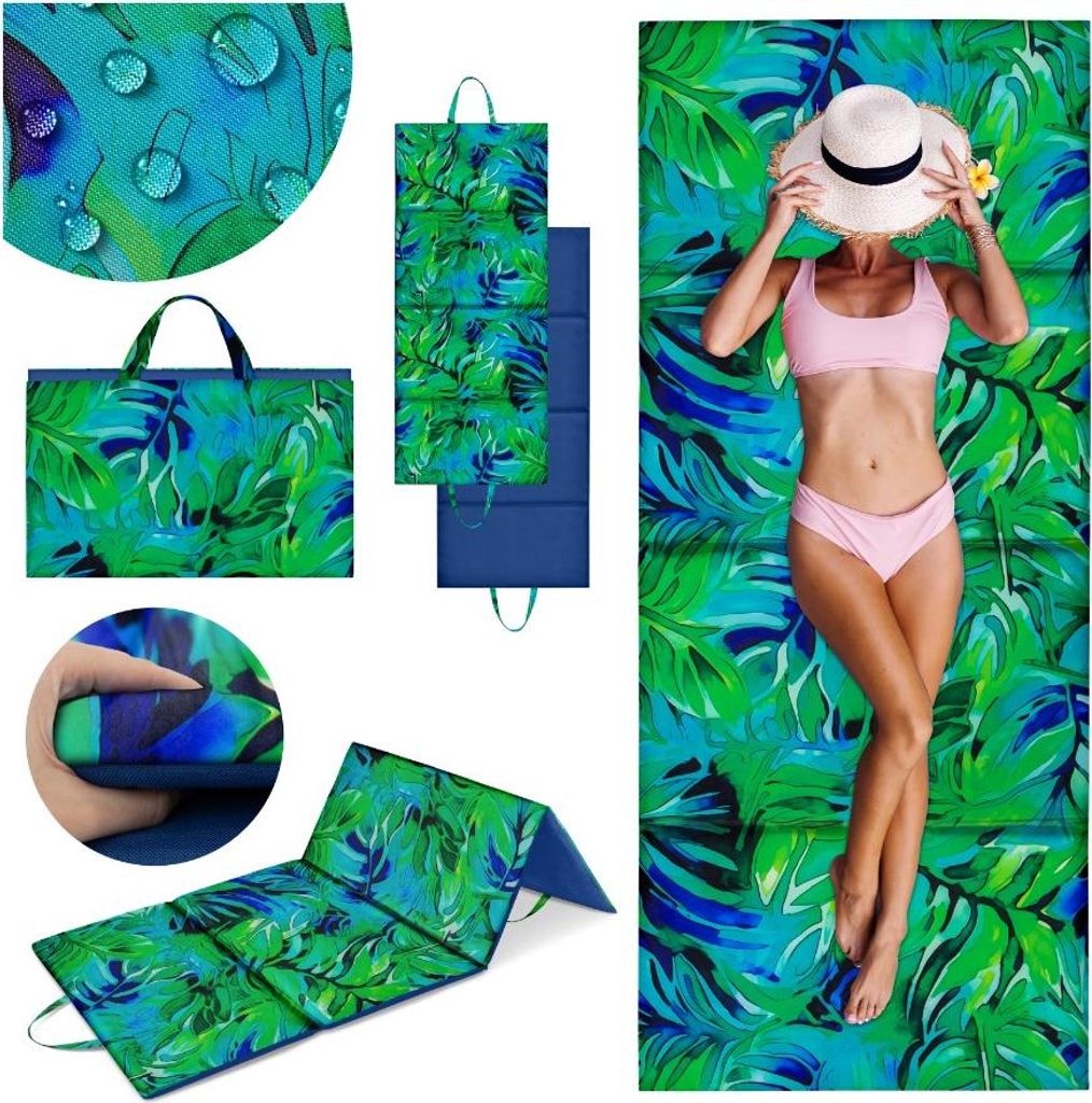Strandmatte für Steinstrand 180x75x2cm - faltbare, Produktbild 