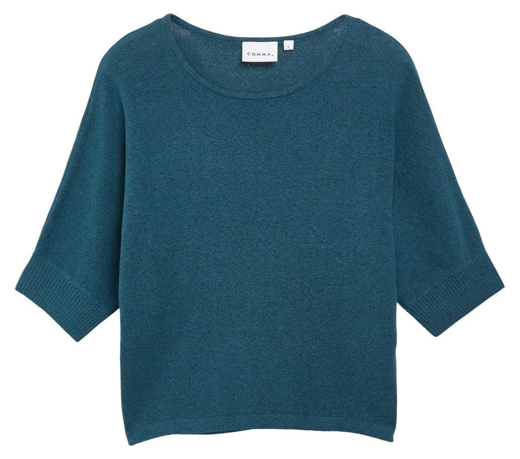 Comma Damen Strickpullover Blau Größe M Produktbild 