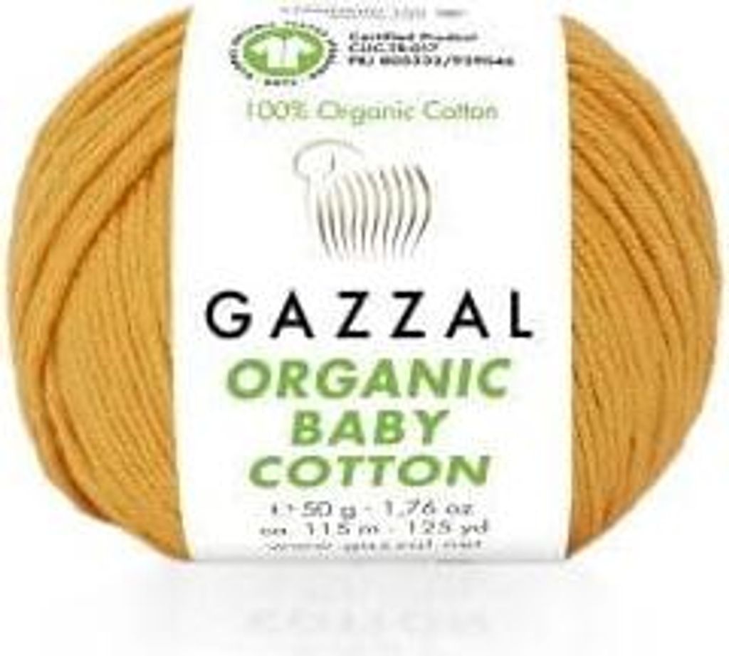 Příze Gazzal Organic Baby Bavlna, barva 418, oranžová Obrázek produktu 